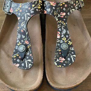 BIRKENSTOCK - VEGAN! Floral Gizeh Size 37 EU / 7 US